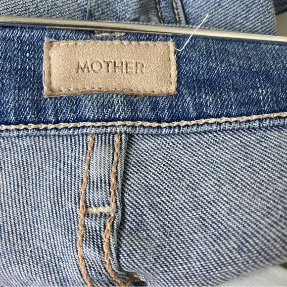 Mother The Rascal Snippet Ripped Ankle Straight Jeans Size 24 - Picture 8 of 15
